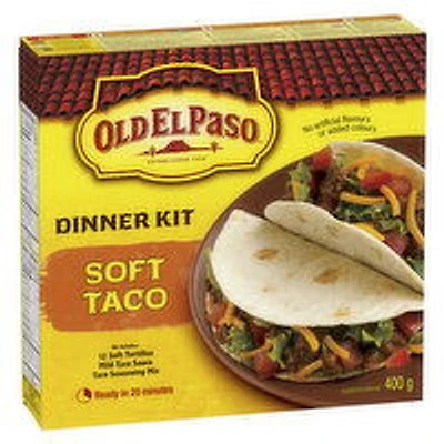 Old El Paso - OLD EL PASO Soft Taco Dinner Kit, 400 Gram