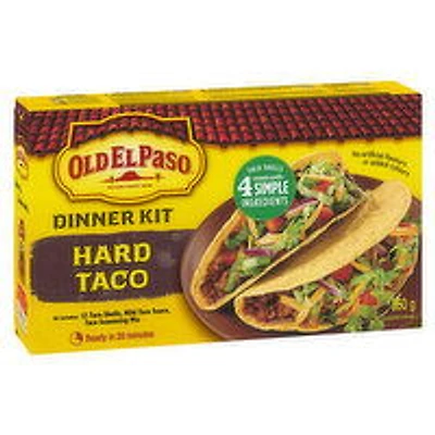 Old El Paso - OLD EL PASO Hard Taco Dinner Kit, 250 Gram