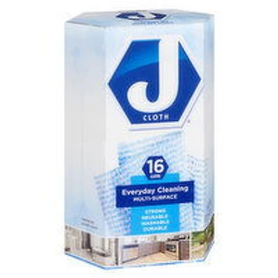 J Cloth - Everyday Cleaning Multi-Surface, 16 Each