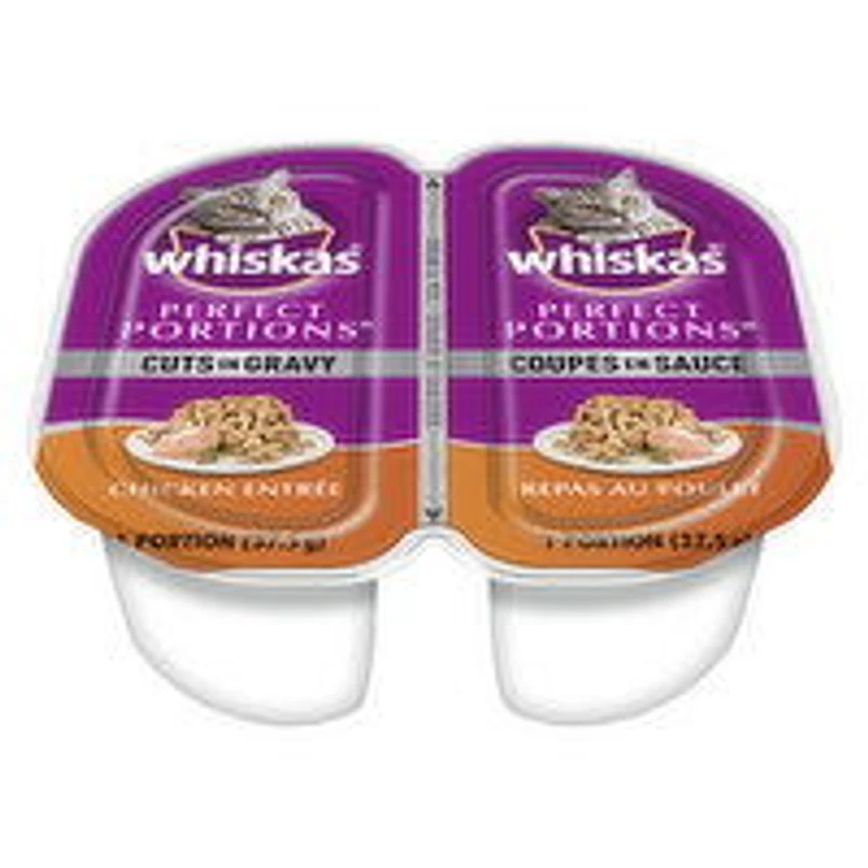 Whiskas - Perfect Portions Cuts In Gravy - Chicken Entree, 2 Each