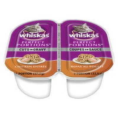 Whiskas - Perfect Portions Cuts In Gravy - Chicken Entree, 2 Each