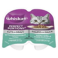 Whiskas - Perfect Portions Cuts In Gravy - Tuna Entree, 2 Each