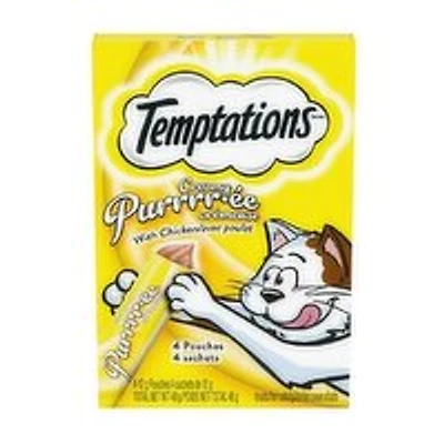 Whiskas - Temptations Creamy Puree Lickable Cat Treats, Chicken, 4 Each