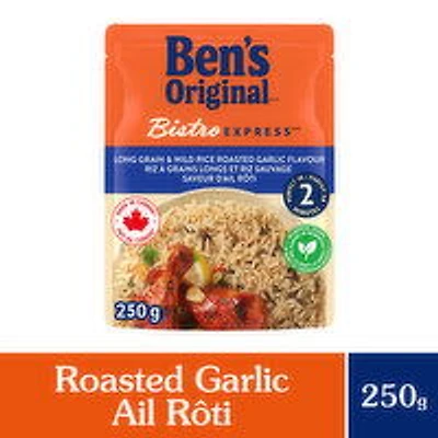 Ben's Original - Long Grain & Wild Rice Roasted Garlic Side Dish, 250 Gram