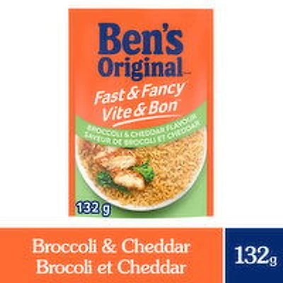Ben's Original - Fast & Fancy  Broccoli & Cheddar Flavour Rice Side Dish, 132 Gram
