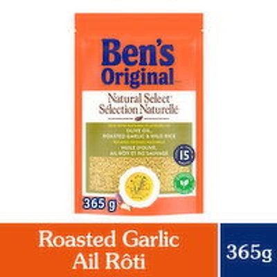Ben's Original - Natural Select Roasted Olive Oil, Roasted Garlic Flavour & Wild Rice, 365 Gram