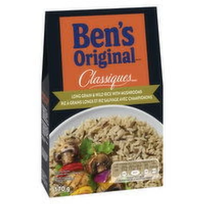 Ben's Original - CLASSIQUES Long Grain & Wild Rice With Mushrooms, 170 Gram