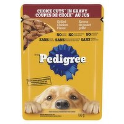 Pedigree - Food For Dogs Choice Cuts in Gravy Grilled Chicken Flavor, 100 Gram