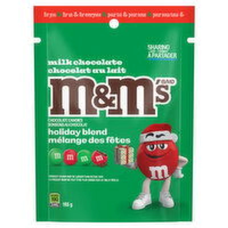 M&M's - Holiday Blend Chocolate Candies, Sharing Size, 165 Gram