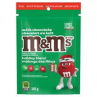 M&M's - Holiday Blend Milk Chocolate, Bowl Size, 345 Gram