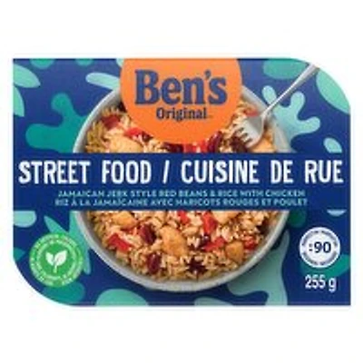 Ben's Original - Street Food Jamaican Jerk Red Beans & Rice Chicken, 255 Gram