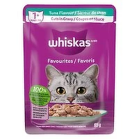 Whiskas - Favourites Pouch, Cuts in Gravy Tuna Flavour, 85 Gram