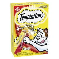 Temptations - Treats for Cats Creamy Purrrr-e Mega Variety Pack 16 Pouches, 192 Gram