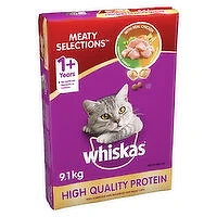 Whiskas - Meaty Selections Cat Food with Real Chicken, 9.1 Kilogram