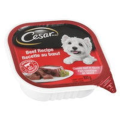 Cesar - Entrees Dog Food with Beef, 100 Gram