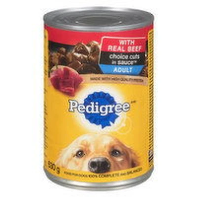 Pedigree - Choice Cuts Dog Food with Real Beef, 630 Gram
