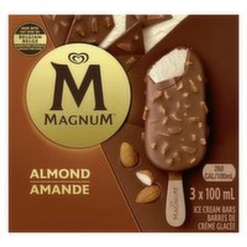 Magnum - Almond Ice Cream Bars, 3 Each