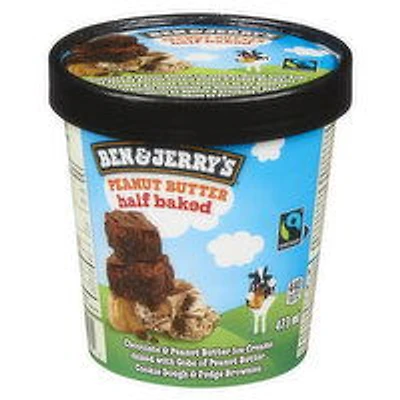 Ben & Jerry's - Peanut Butter Half Baked, 473 Millilitre