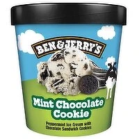 Ben and Jerry - Mint Choco Cookie Ice-cream, 473 Millilitre