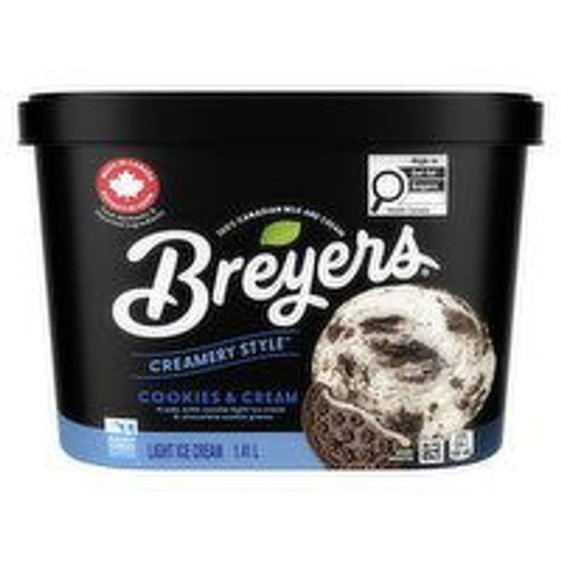 BREYERS - Creamy Cookies & Cream Ice Cream, 1.41 Litre