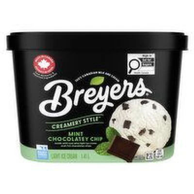 BREYERS - Creamy Mint Chocolatey Chips, 1.14 Litre