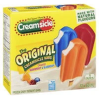 CREAMSICLE - Popsicle Creamsicle Cream Bars, 12 Each