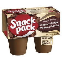 Snack Pack - Chocolate Fudge Pudding Cups 99g, 4 Each