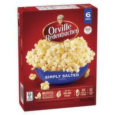 Orville Redenbacher - Simply Salted Microwave Popcorn, 6 Bags, 6 Each
