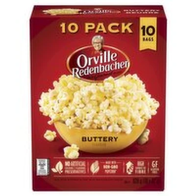 Orville Redenbacher's - Buttery Flavour Microwave Popcorn, 10 Each