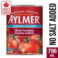 Aylmer - No Salt Added Canned Whole Tomatoes, 796 Millilitre