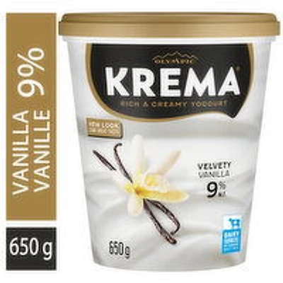 Olympic - Krema Yogurt 9% M.F. - Vanilla, 650 Gram