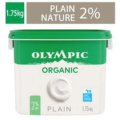 Olympic - Organic Yogurt 2% M.F. Plain, 1.75 Kilogram