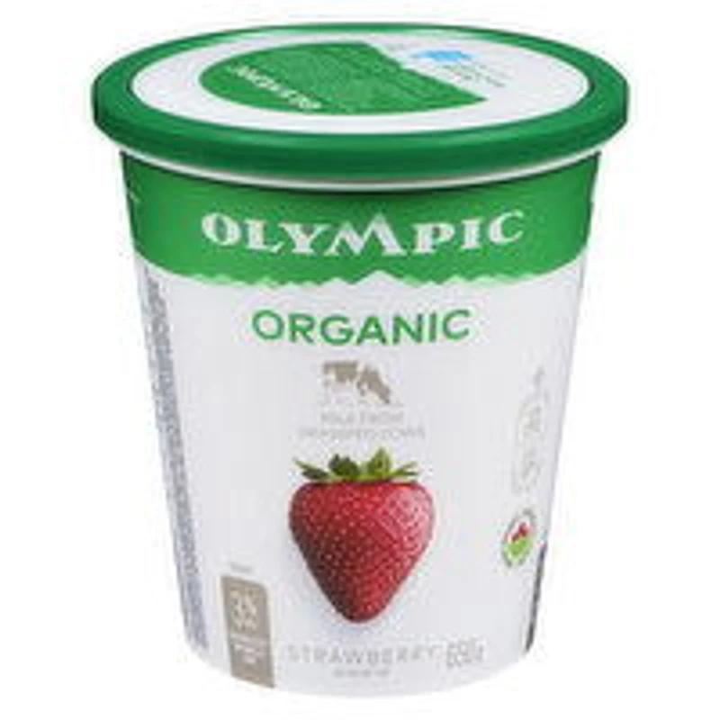 Olympic - Organic Strawberry Yogurt 3%, 650 Gram