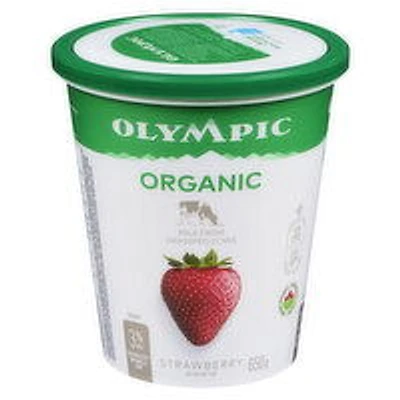 Olympic - Organic Strawberry Yogurt 3%, 650 Gram