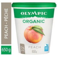 Olympic - Organic Peach Yogurt 3%, 650 Gram