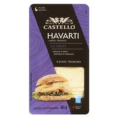 Castello - Havarti Jalapeno Cheese Slices, 165 Gram