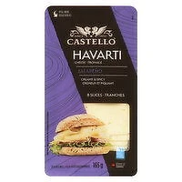 Castello - Havarti Jalapeno Cheese Slices, 165 Gram