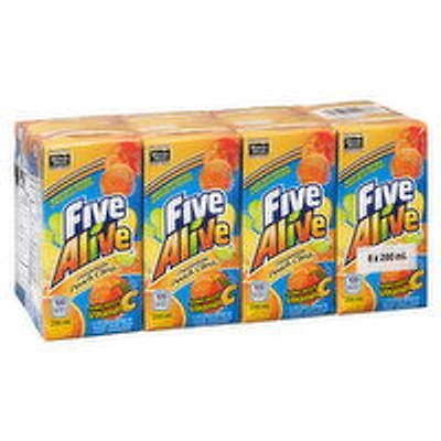 Five Alive - Passionate Passion Peach Fruit Beverage, 8 Each