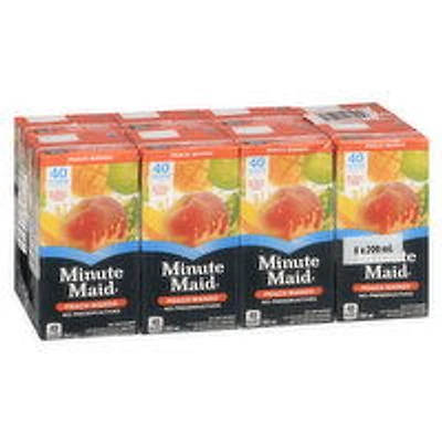 Minute Made - Peach Mango Juice, 200 mL, 8 Each