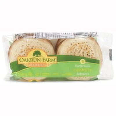 Oakrun Farm Bakery - Buttermilk Crumpets - 6 Pack, 284 Gram
