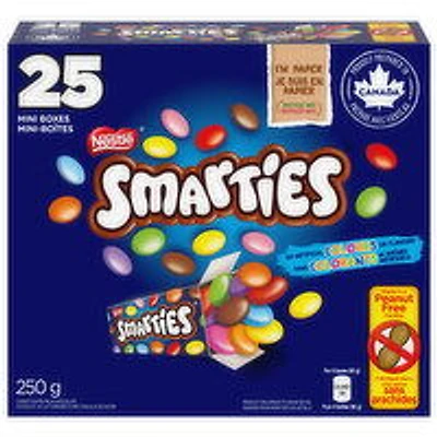 Nestle - Halloween Smarties Junior Mini Chocolate Bars 25Ct, 250 Gram