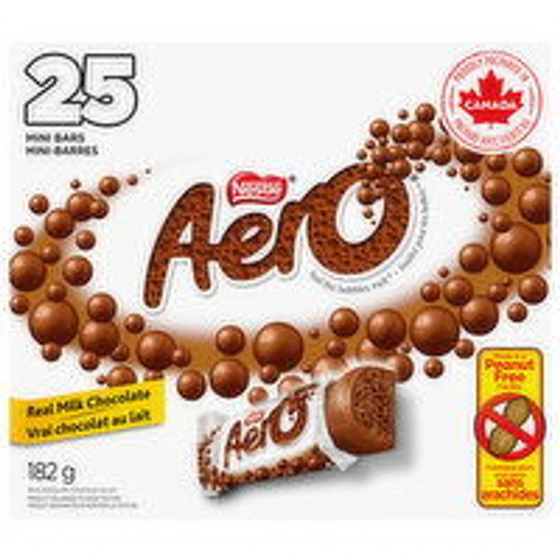 Nestle - Halloween Aero Junior Mini Chocolate Bars 25Ct, 182 Gram