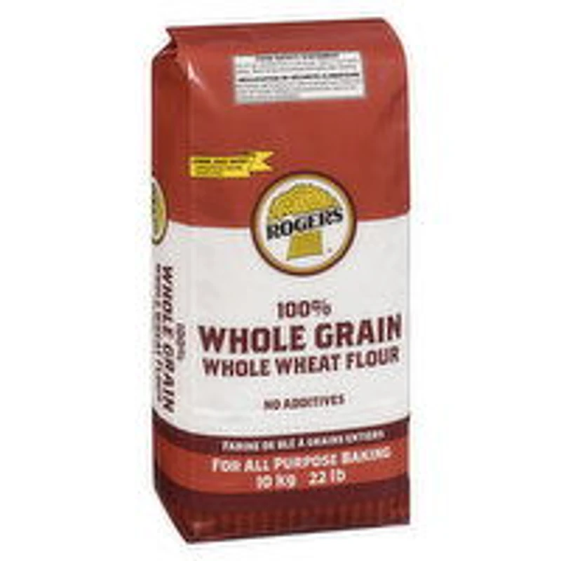 Rogers - 100% Whole Grain Whole Wheat Flour, 10 Kilogram