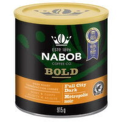Nabob - Dark Roast Ground Coffee - Full City Dark, 915 Gram