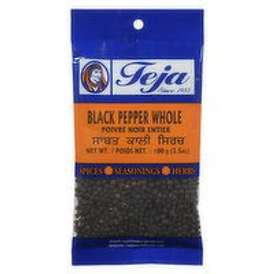Teja - Whole Black Pepper, 100 Gram