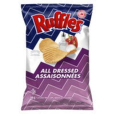 Ruffles - Potato Chips All Dressed, 66 Gram