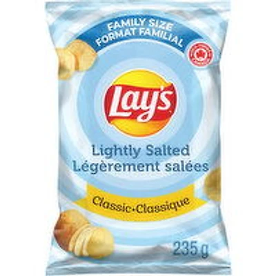 Lay's - Classic Lightly Salted Potato Chips, Family Size, 235 Gram