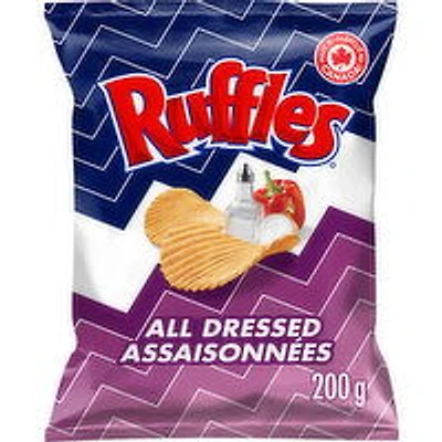 Ruffles - Potato Chips, All Dressed, 200 Gram