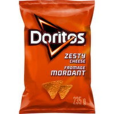 Doritos - Tortilla Chips, Zesty Cheese, 235 Gram