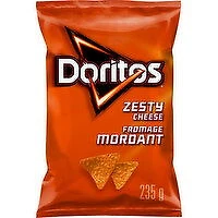 Doritos - Tortilla Chips, Zesty Cheese, 235 Gram